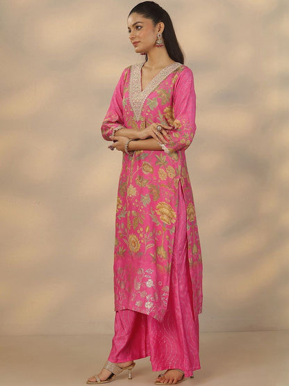 Dhiyona LL Women Floral Printed Kurta with Palazzo & Dupatta
