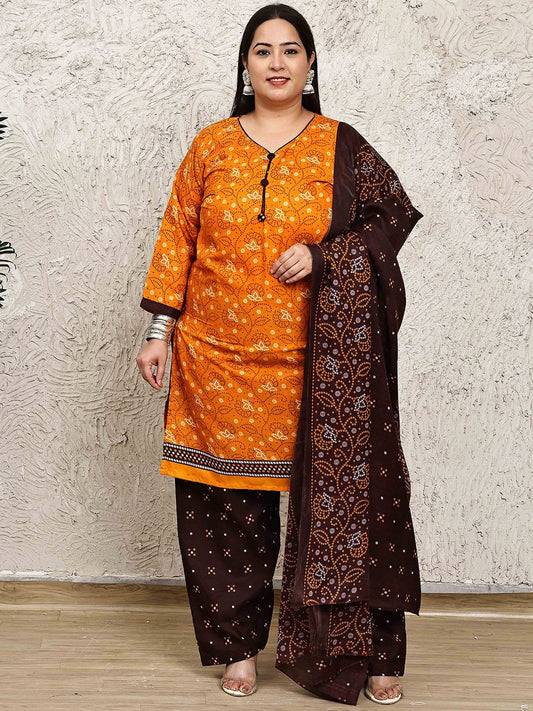 Dhiyona KL Women Floral Printed Regular Kurta with Salwar & Dupatta
