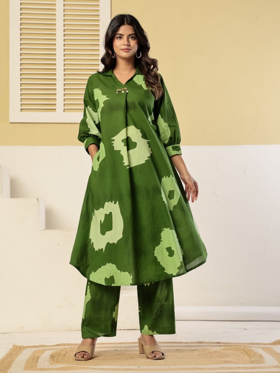 Poppi Fern Printed Cotton Co-ord Set