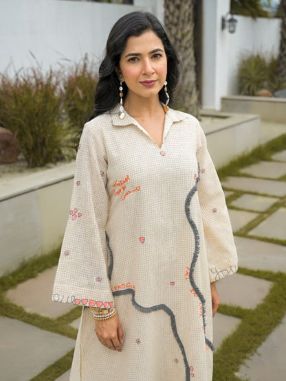 Tatva parch cotton kurta pant set