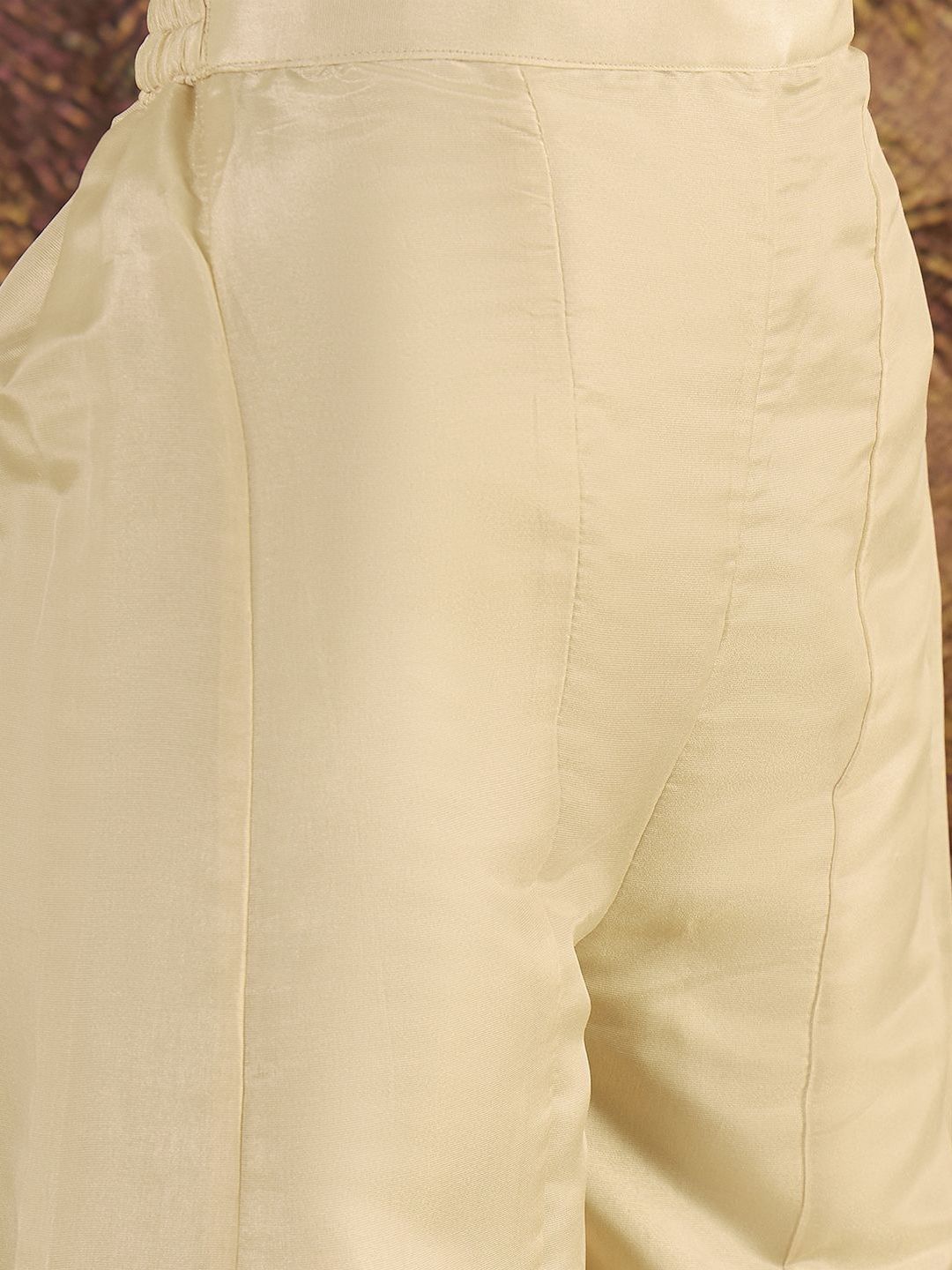 Dhiyona SN Ethnic Motifs Embroidered Straight Kurta with Palazzos & Dupatta