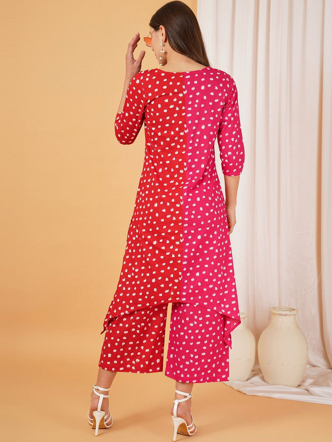 Women Printed Regular Pure Cotton Kurta with Palazzos