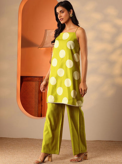 Women Printed Regular Kurti with Palazzos