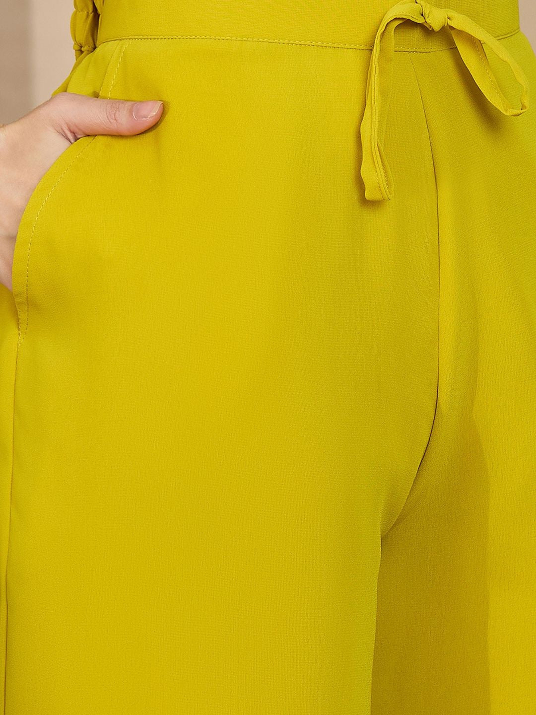 Embroidered V- Neck Kurta & Palazzos