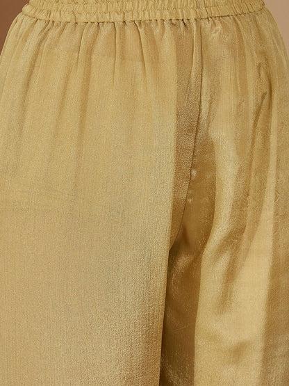 Ethnic Motifs Embroidered Thread Work A-Line Kurta with Trouser