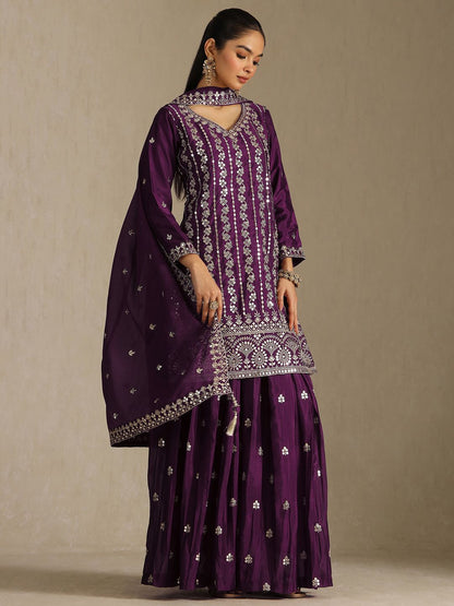 Dhiyona SO Women's Women Embroidered Regular Kurta with Palazzos & Dupatta