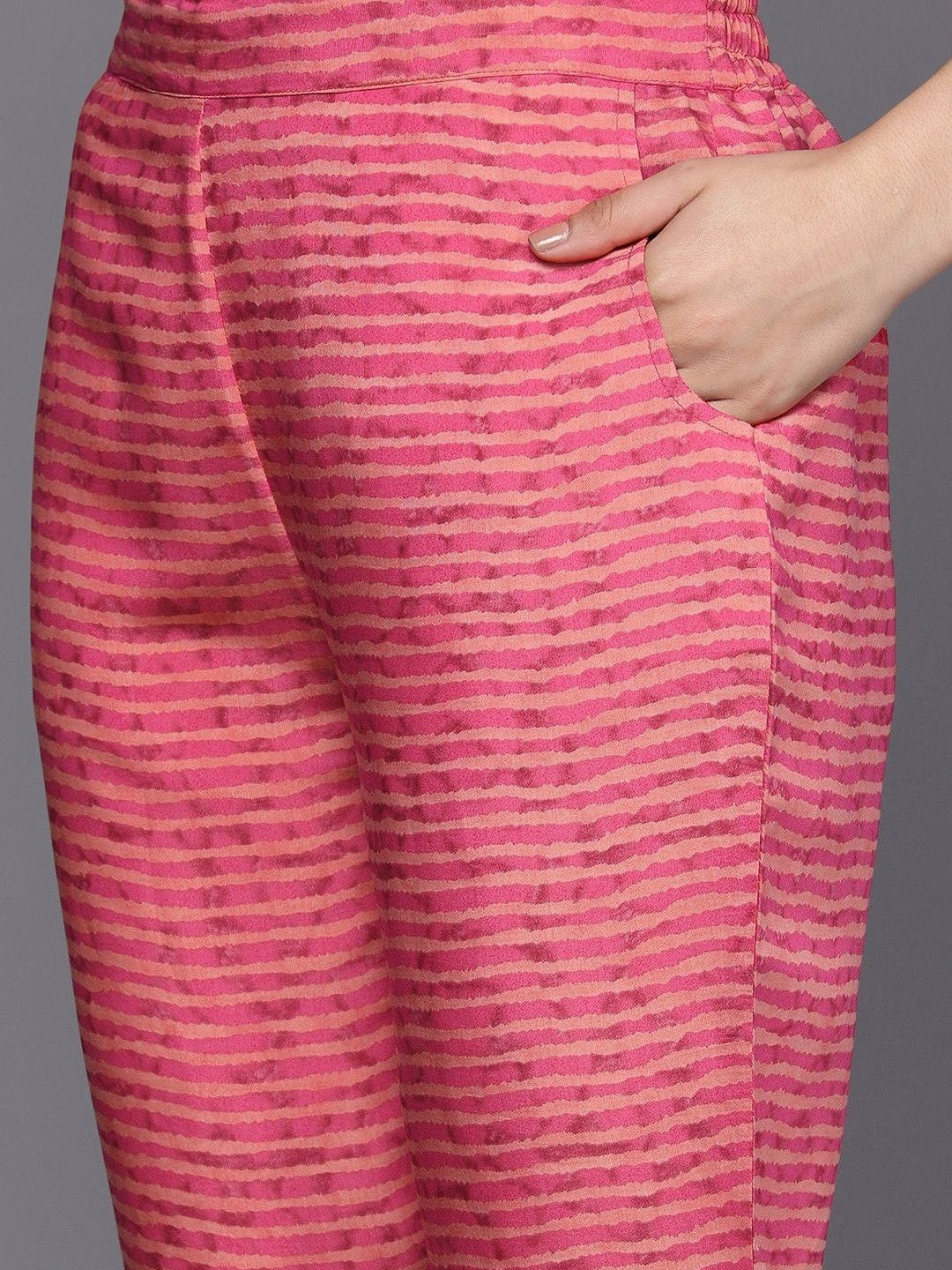 Women Printed Regular Sequinned Kurta with Trousers & With Dupatta