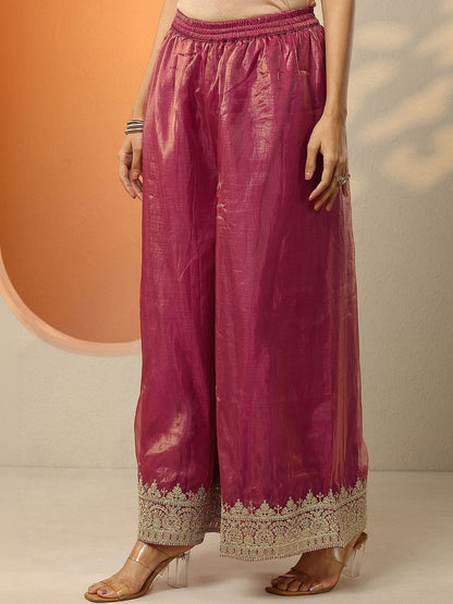 Dhiyona LL Women Ethnic Motifs Embroidered Regular Kurta with Palazzos & With Dupatta