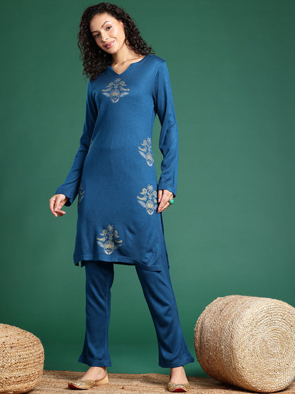 Ethnic Motifs Printed Regular Kurta With Trousers