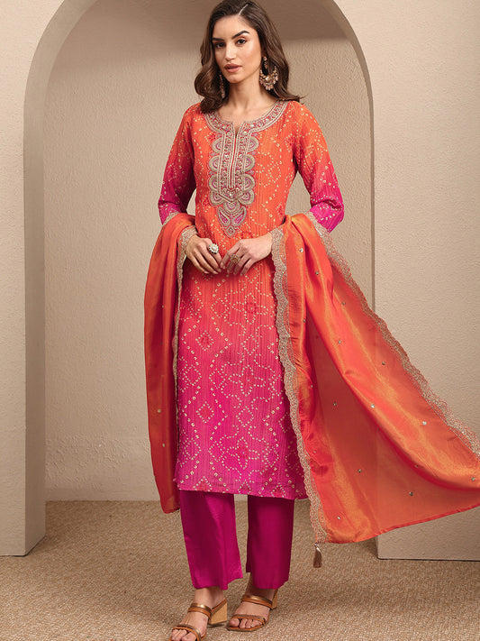 Women Ethnic Motifs Printed Regular Kurta with Trousers & With Dupatta