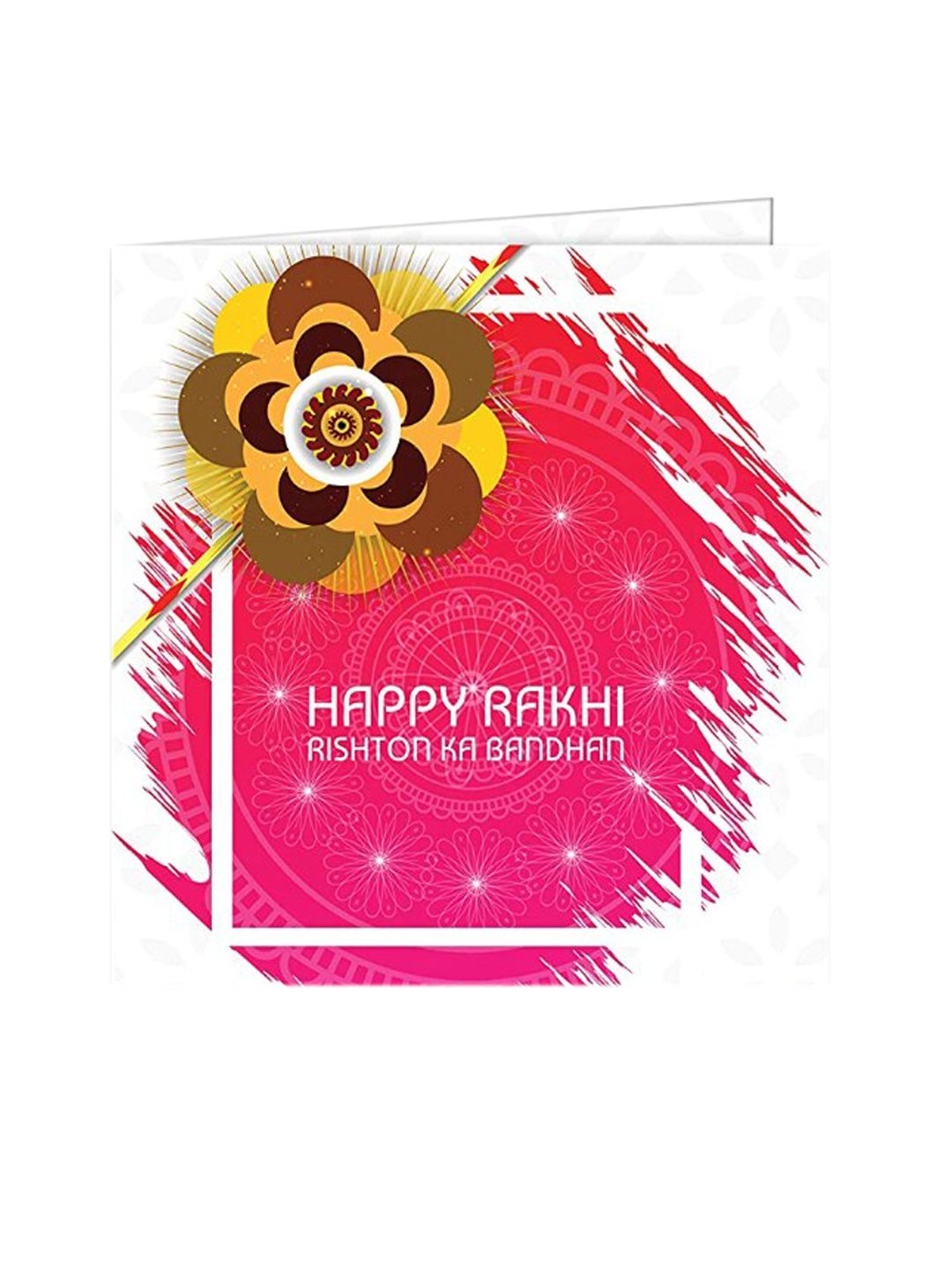 Dhiyona Unisex Set Of 2 Beaded Rakhi With Roli & Rice
