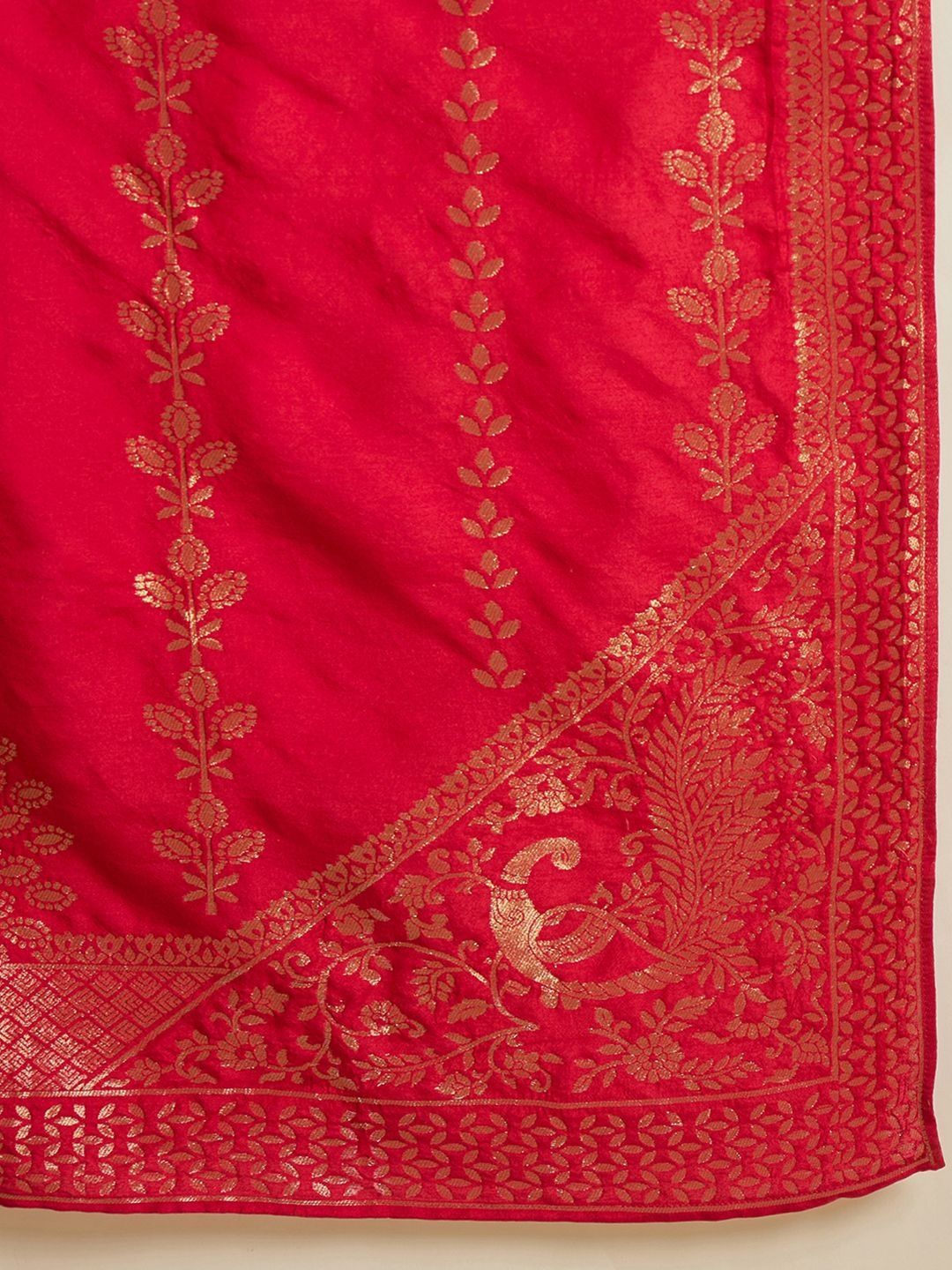 Dhiyona SN Embroidered A-Line Kurta With Palazzo & Dupatta