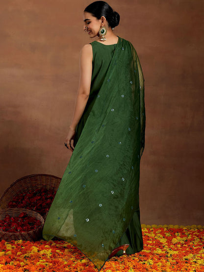 Straight Kurta With Palazzos & Dupatta