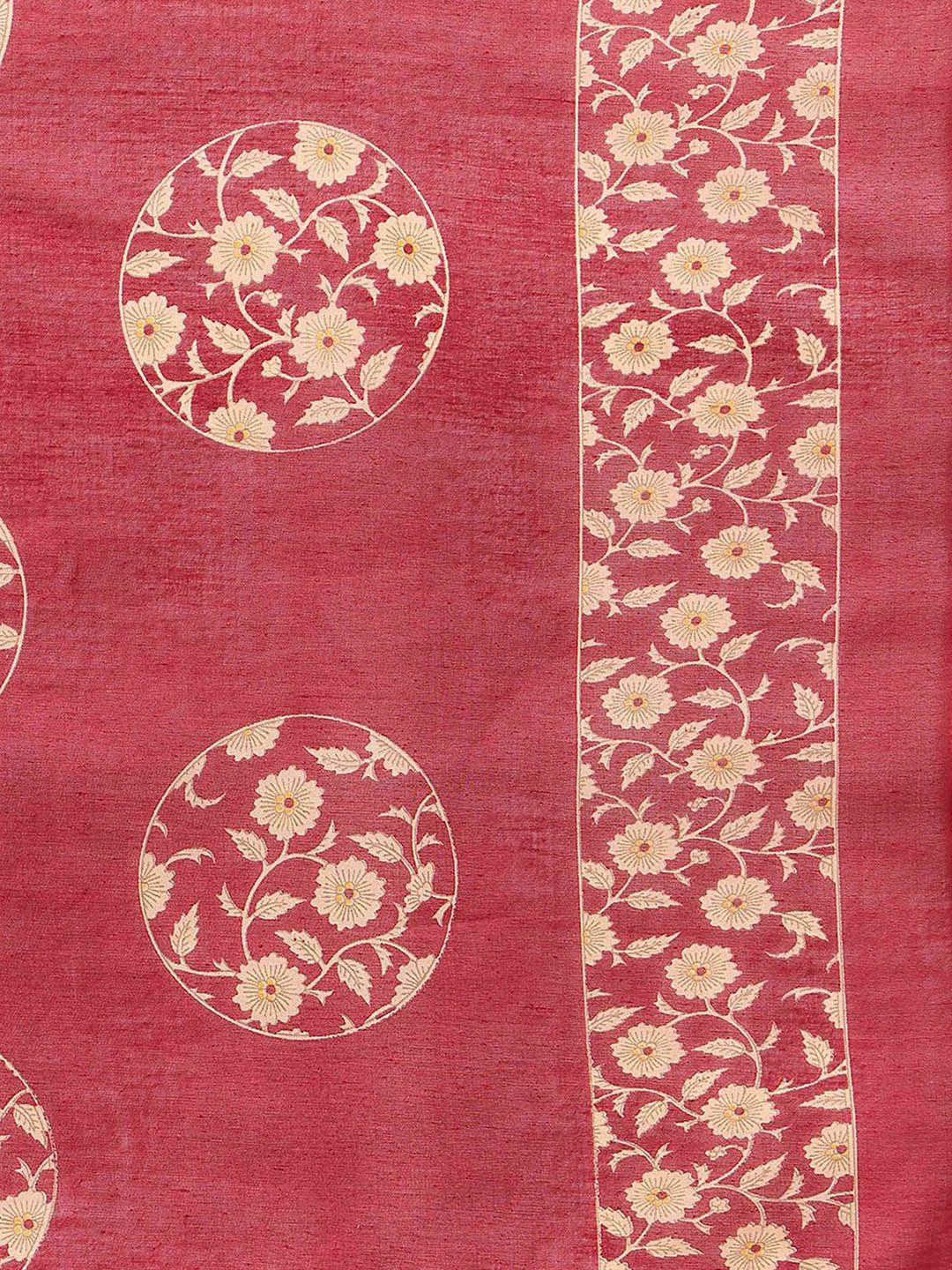 Dhiyona KL Floral Printed V-Neck Straight Kurta With Salwar & Dupatta