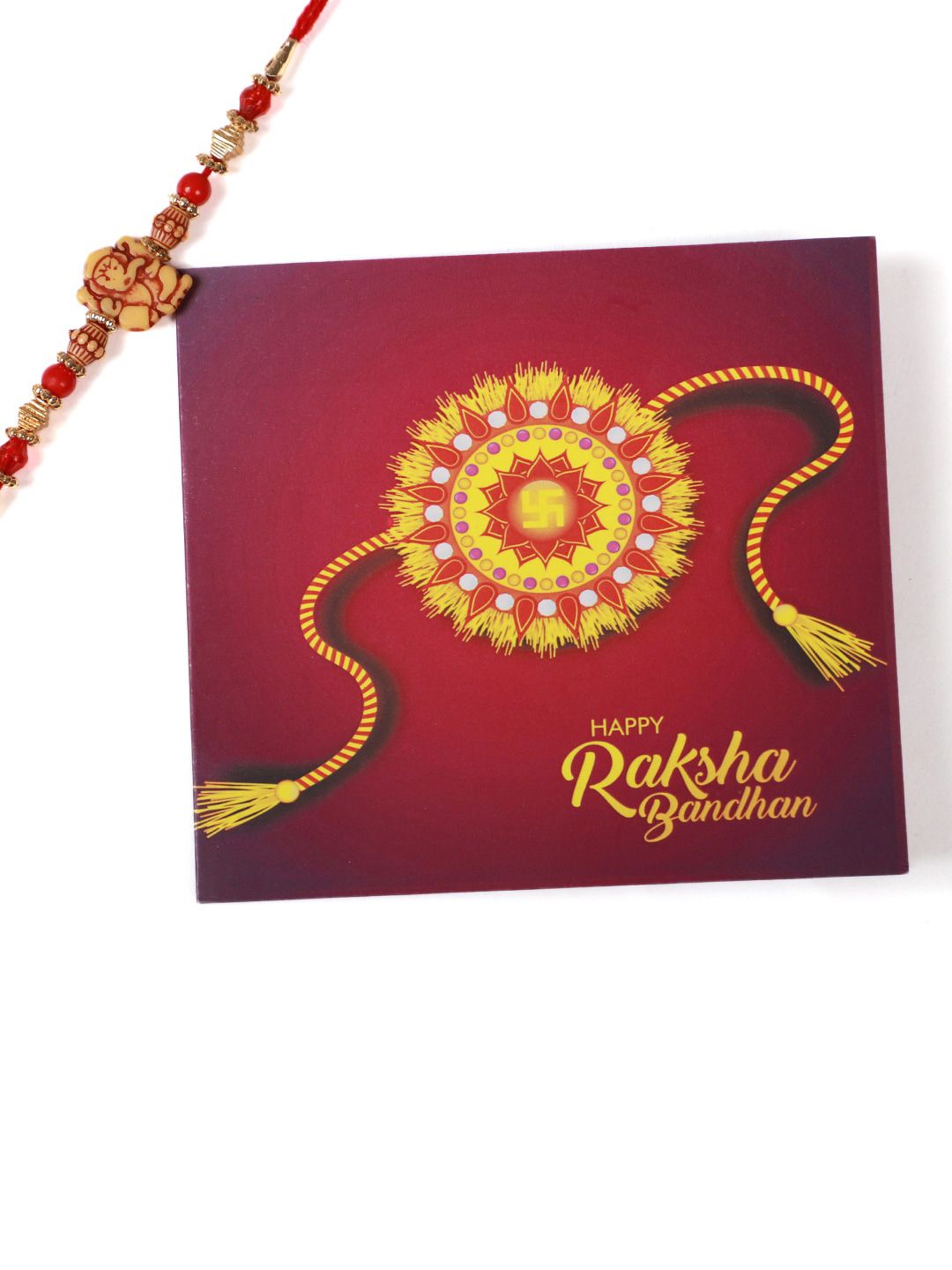 Dhiyona Unisex Beaded Thread Rakhi