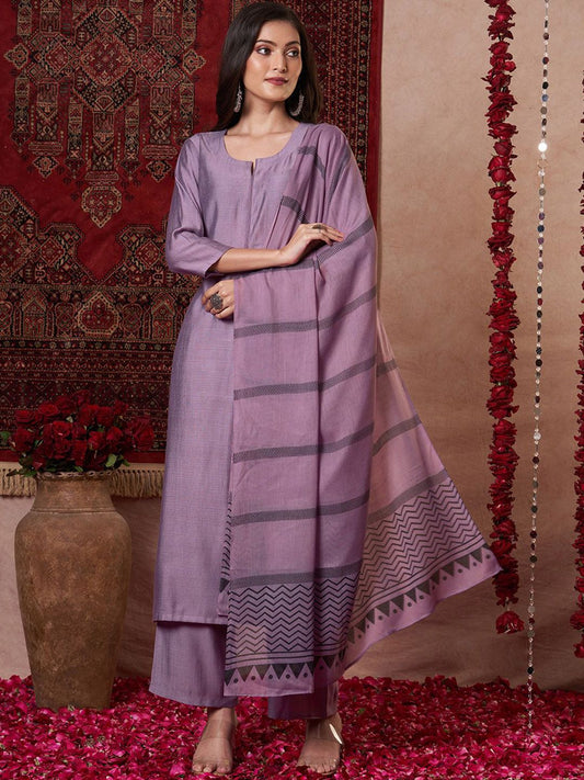 Dhiyona KL Women Regular Kurta with Palazzos & With Dupatta