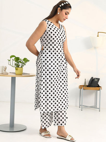 Women Printed Regular Kurta with Palazzos