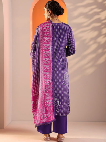 Women Ethnic Motifs Printed Regular Kurta with Trousers & With Dupatta