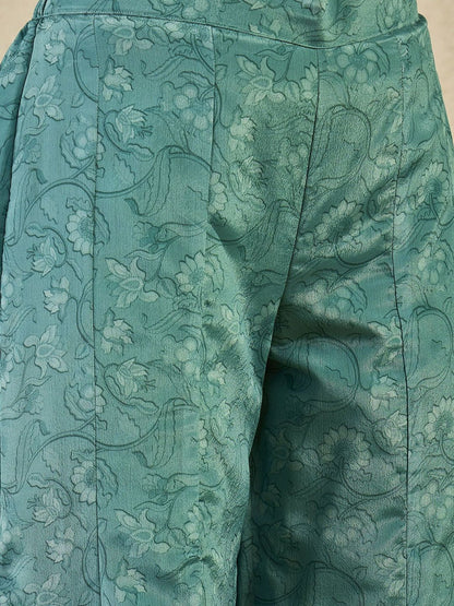 Dhiyona IN Women Floral Embroidered Kurta with Sharara & Dupatta