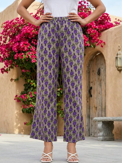 Printed Round Neck Kurta Sets