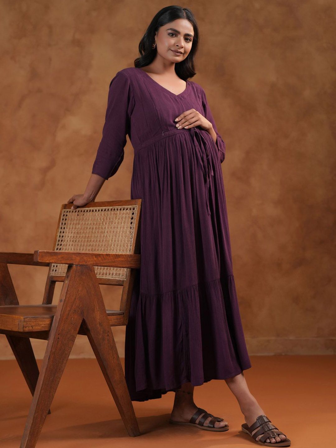 Dhiyona AY Women's Fit & Flared Maternity Ethnic Dresses