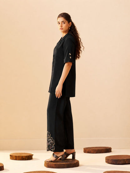 Tisca pitch Embroidery Co-ord set
