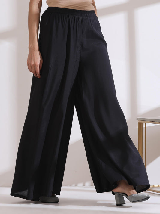 Dhiyona ST 1 Pc Airskin Black Palazzo Pant