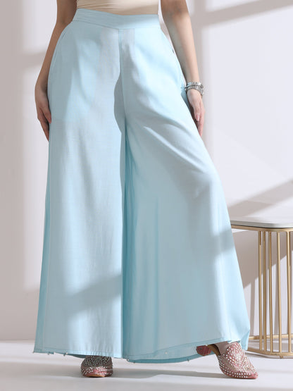 Dhiyona ST 1 Pc Airskin Light Blue Palazzo Pant