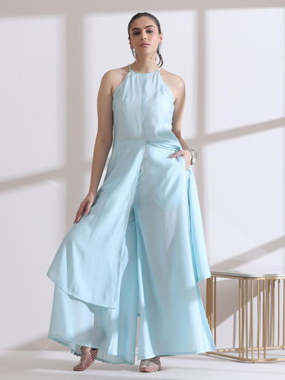 Dhiyona ST 1 Pc Airskin Light Blue Palazzo Pant