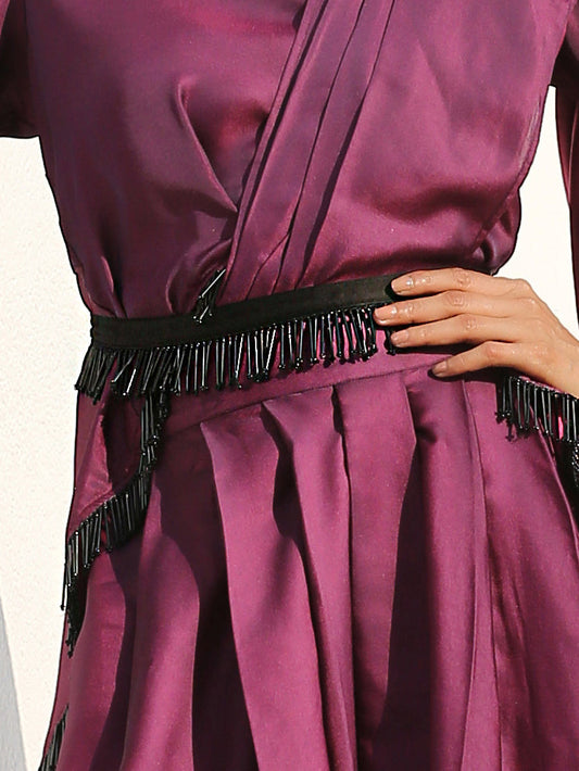 Dhiyona ST Belt - Black Sequin