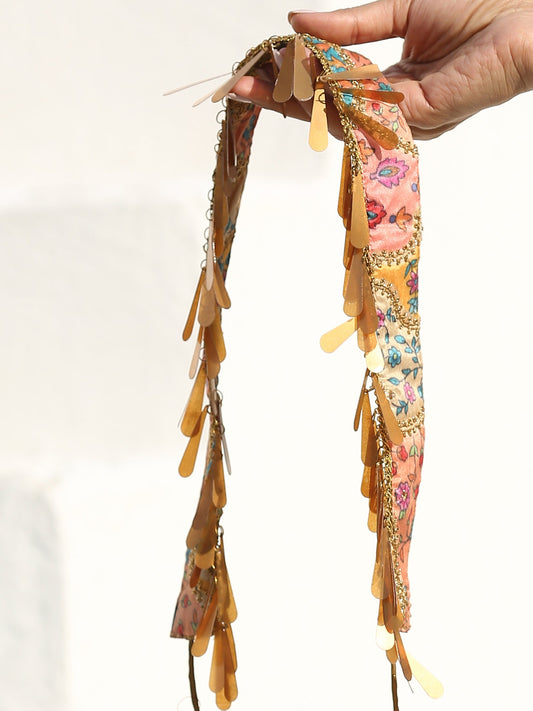 Dhiyona ST Belt - Multicolour Embroidered Gold