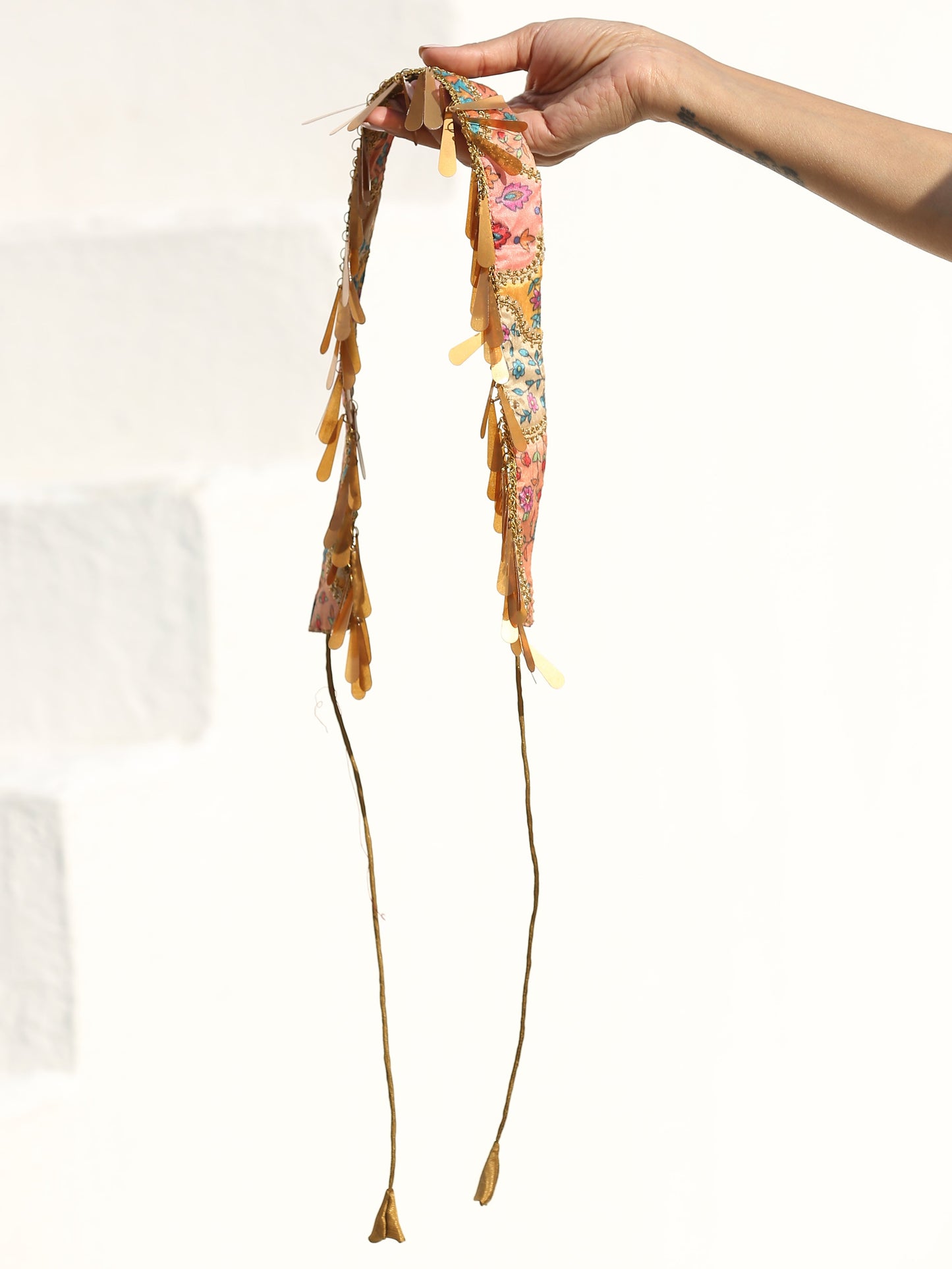 Dhiyona ST Belt - Multicolour Embroidered Gold