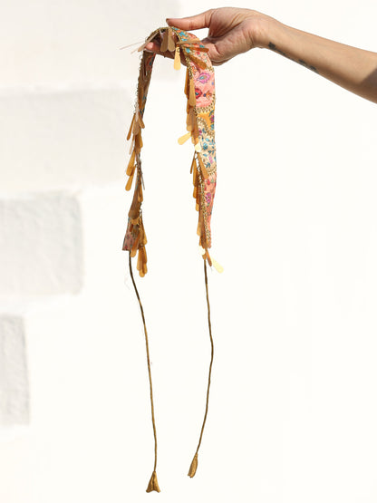 Dhiyona ST Belt - Multicolour Embroidered Gold