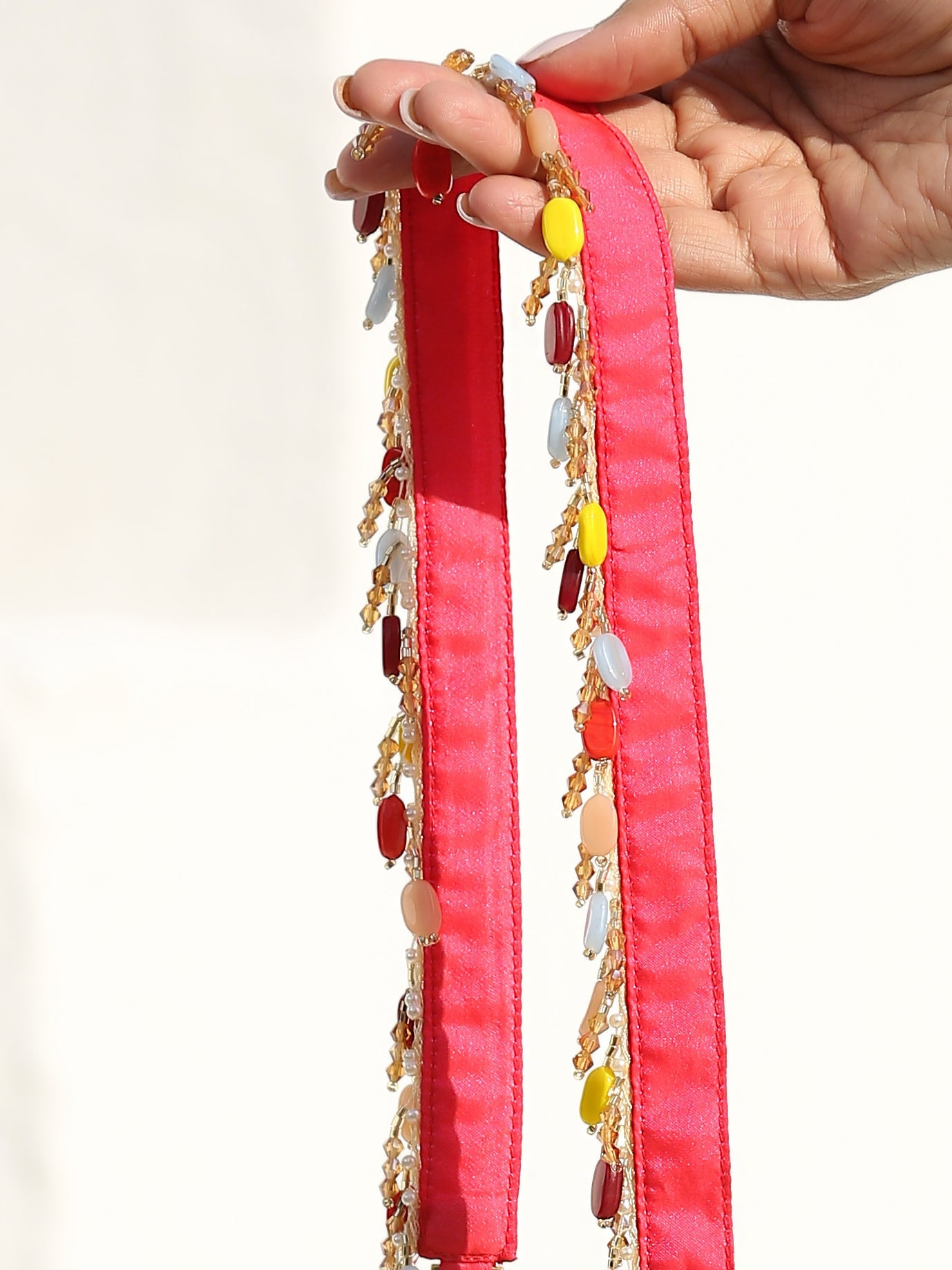 Dhiyona ST Belt - Neon Multicolour Beaded