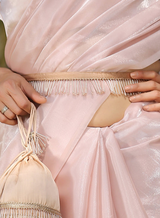 Dhiyona ST Belt - Beige Sequin