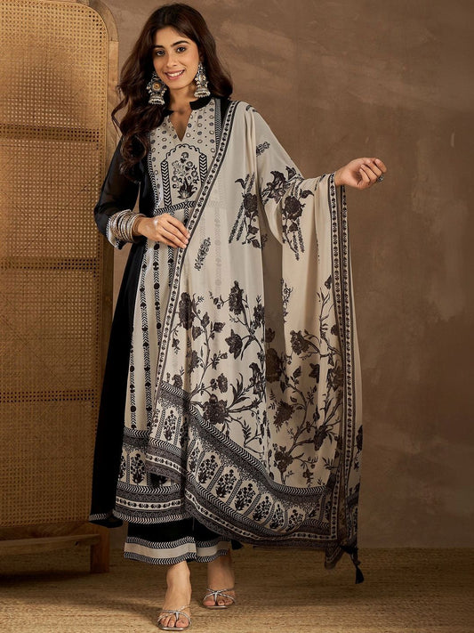 Dhiyona IN Women Ethnic Motifs Printed Regular Kurta with Palazzos & With Dupatta