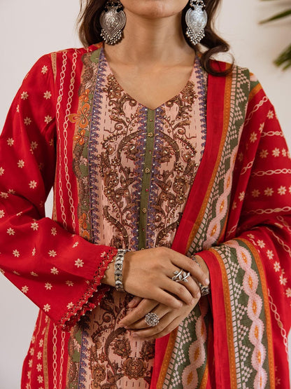 Dhiyona KL Women Floral Printed Kurta with Palazzo & Dupatta