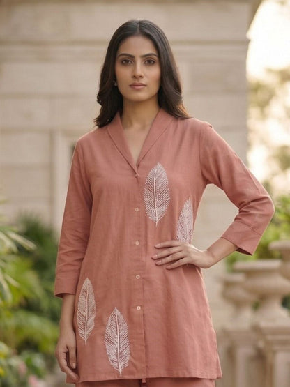 Sargi squash embroidery cotton co-ord set