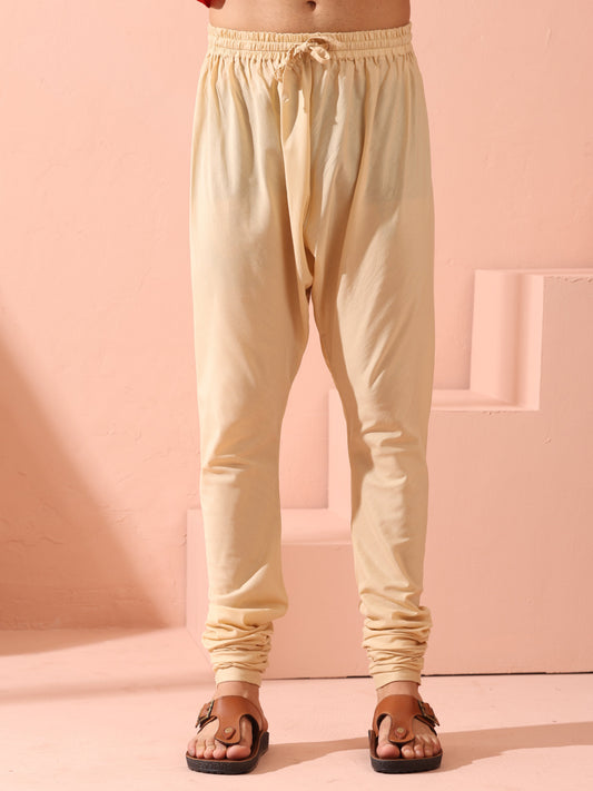 Dhiyona ST Cream Cotton Churidar Pyjama