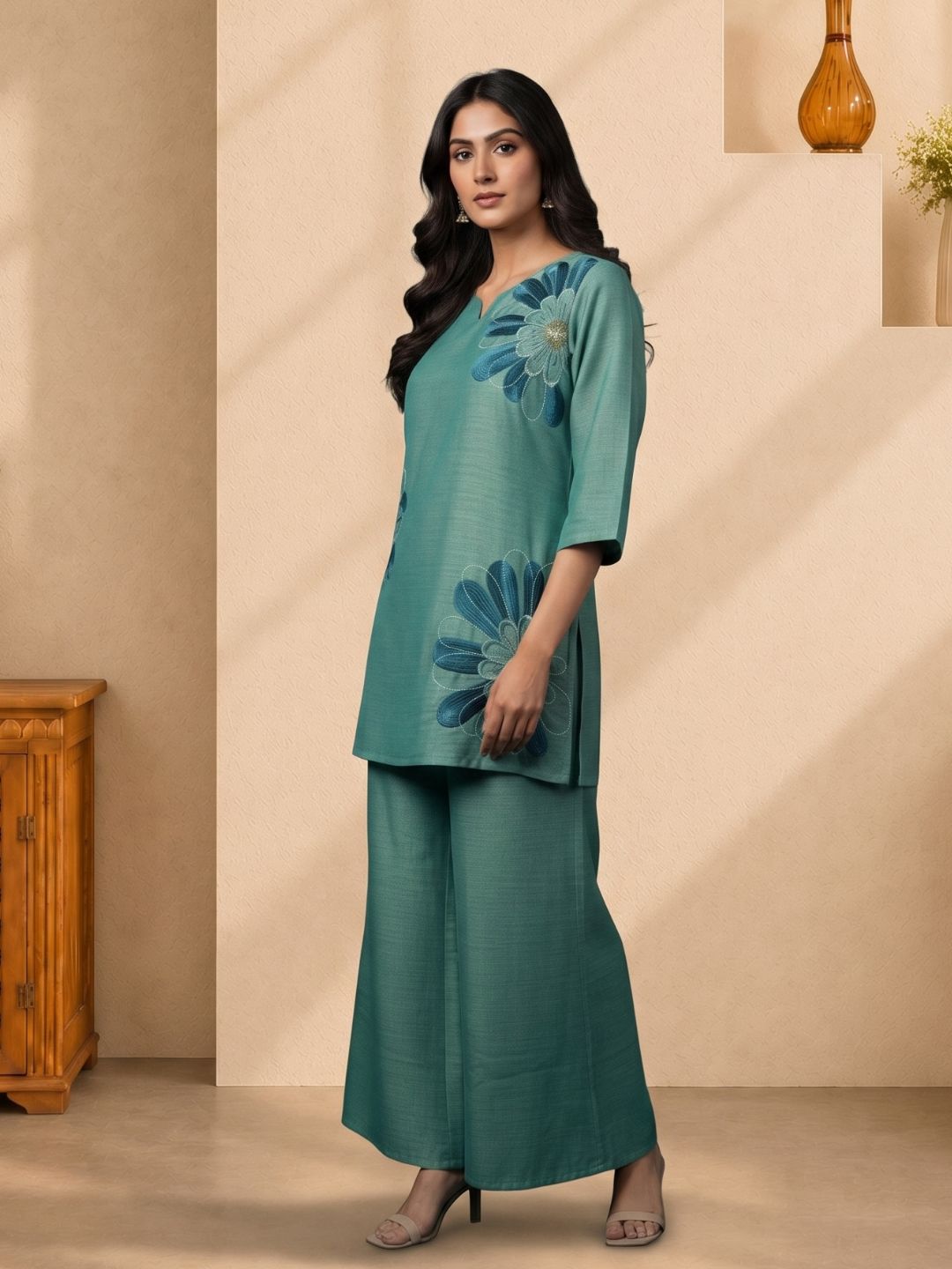 Prisha jay embroidery co-ord set
