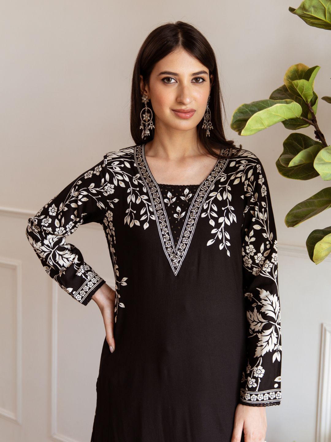 Aruna Jade Printed Kurta Pant Set