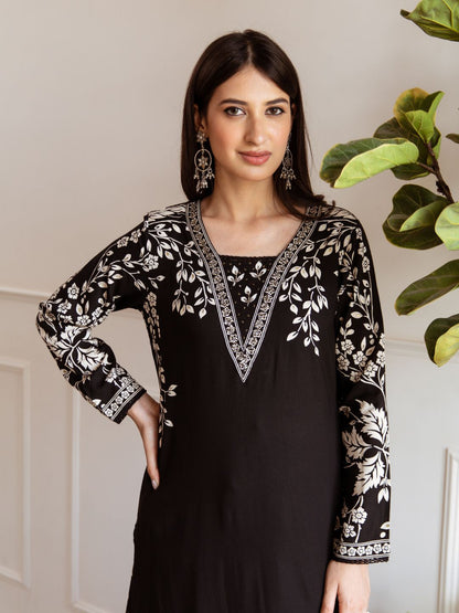 Aruna Jade Printed Kurta Pant Set