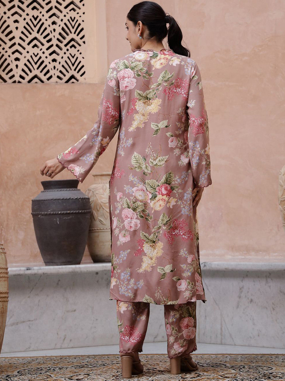Floral Printed Kurta with Trouser