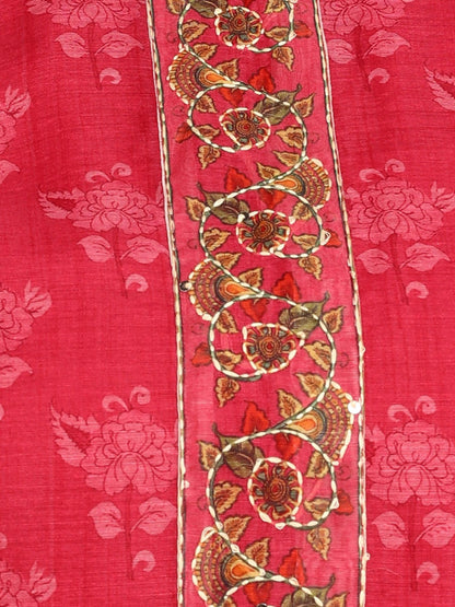 Women Ethnic Motifs Regular Sequinned Chanderi Cotton Kurta with Trousers & With Dupatta