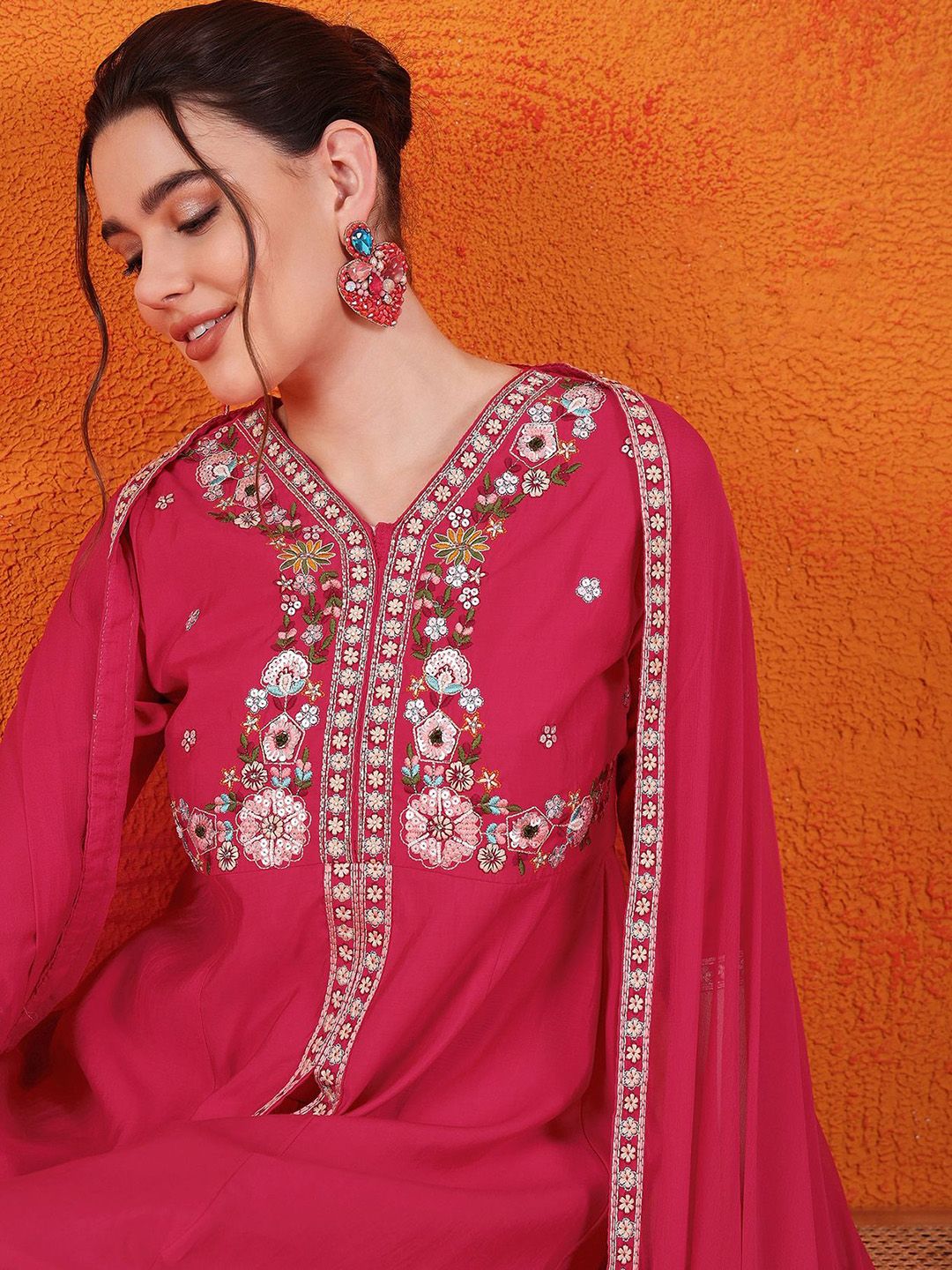Dhiyona SN Embroidered Anarkali Kurta Set