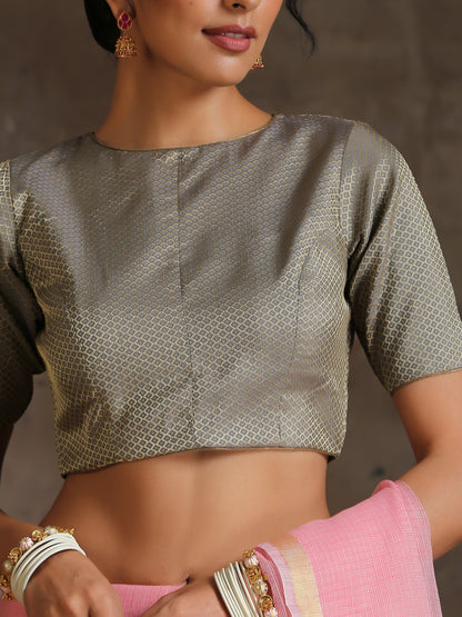 Dhiyona ST Blouse - Grey Jacquard