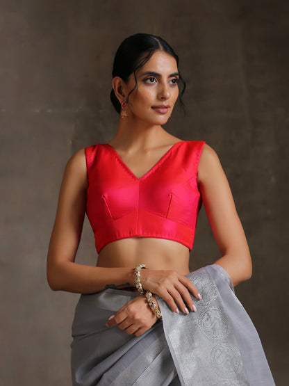 Dhiyona ST Blouse - Red Pink Reign Sleeveless
