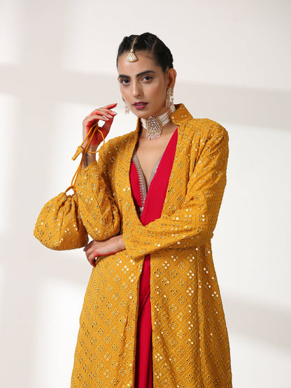 Dhiyona ST Potli - Yellow Mirror Potli