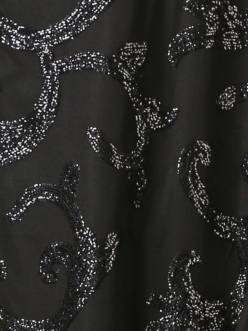 Dhiyona ST Black on Black Sequin Front Open Jacket