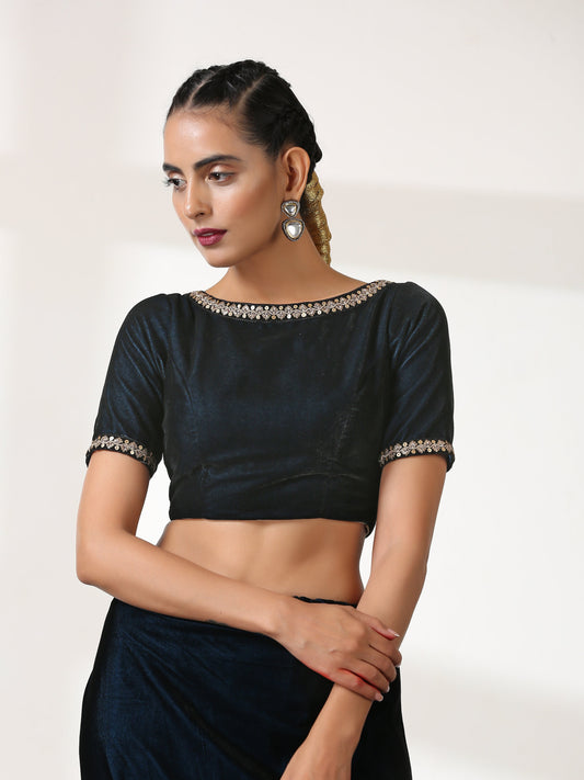 Dhiyona ST Velvet Blue Blouse